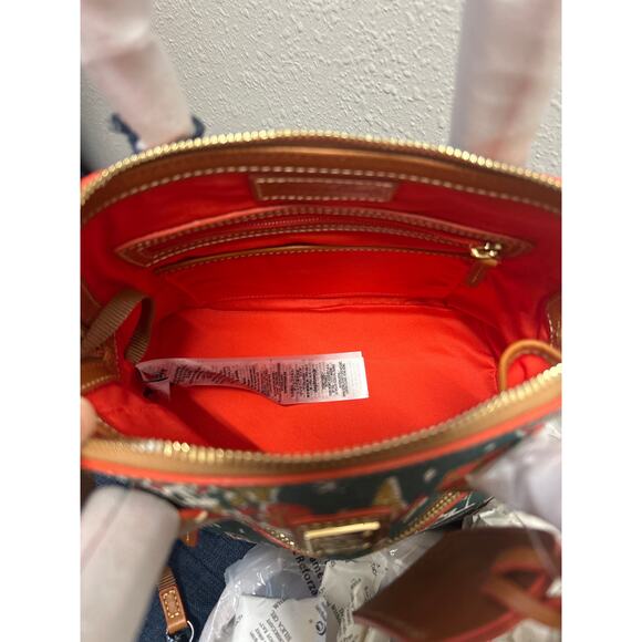 NWT Disney Dooney & Bourke Mickey Minnie Mouse Christmas 2022 Satchel Purse Bag - Picture 8 of 16